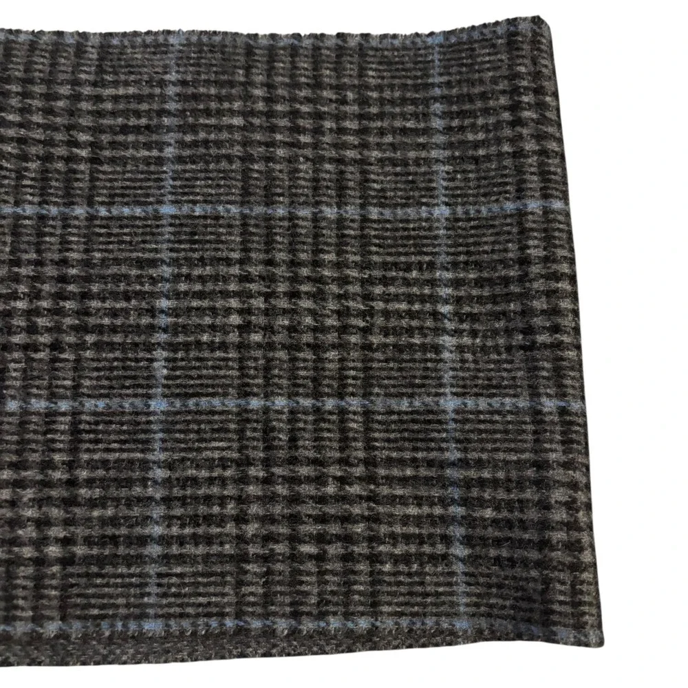 Polo Ralph Lauren Men's Plaid‎ Scarf Virgin Wool Nylon Blend Made in Italy